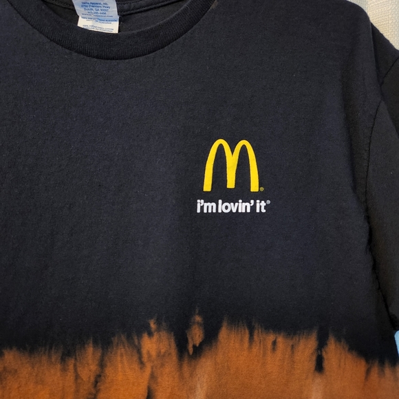 McDonald's "I'm Lovin' It" Altered Bleached t-shirt - Picture 3 of 6